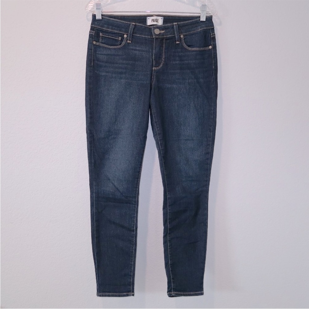 PAIGE Verdugo Ankle Women's Jeans Skinny Cropped Denim Blue Pants Stretch 28